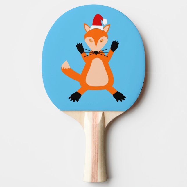 Raquette De Ping Pong Joli renard de Noël (Devant)