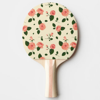 Raquette De Ping Pong Joli rose Roses Pastel Motif rose