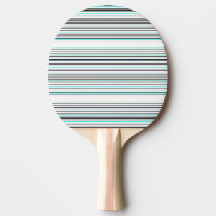 Raquette De Ping Pong Jolies rayures grises aqua