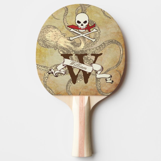 Raquette De Ping Pong Jolly roger Monogramme Ping Paddle initial (Devant)
