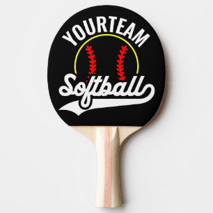 Raquette De Ping Pong Joueur de l'équipe de softball AJOUTER UN NOM Ligu