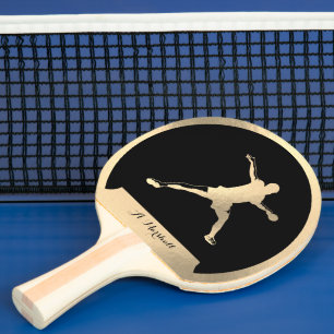 Raquette De Ping Pong Joueur de ping-pong en or