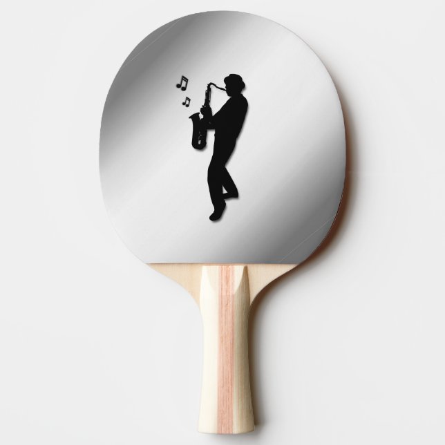 Raquette De Ping Pong Joueur de saxophone (Dos)