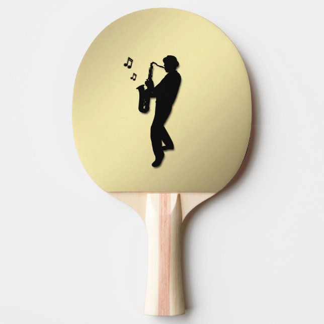 Raquette De Ping Pong Joueur de saxophone (Devant)