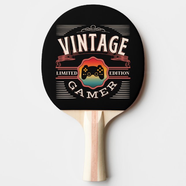 RAQUETTE DE PING PONG JOUEUR RÉTRO ÉDITION LIMITÉE (Devant)
