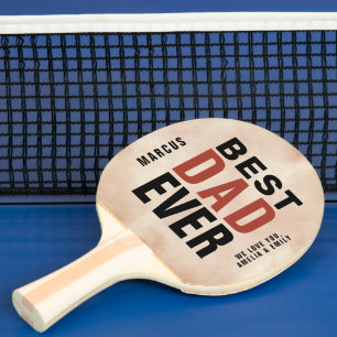 Raquette De Ping Pong Jour du Meilleur Père Ever Trendy Watercolor