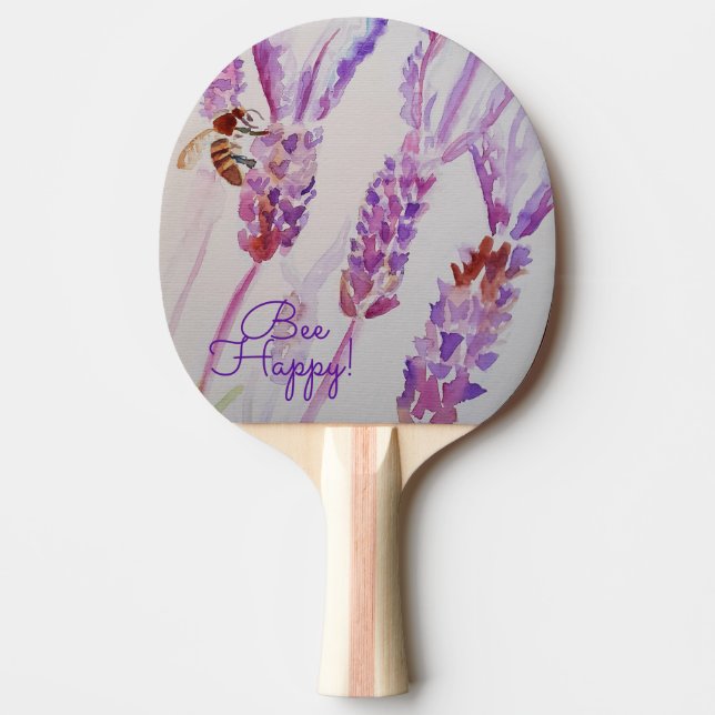 Raquette De Ping Pong Journal de jardin carnet de notes aquarelle abeill (Devant)