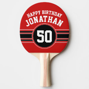 Equipement Anniversaire Joyeux Anniversaire De Ping Pong Zazzle Fr