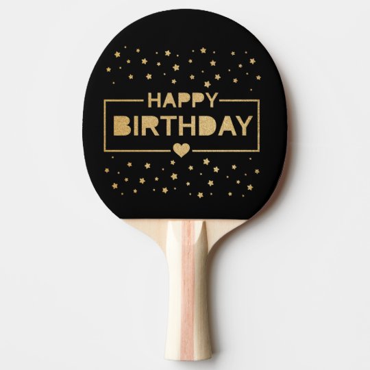 Raquette De Ping Pong Joyeux Anniversaire Zazzle Fr