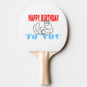 Equipement Anniversaire Joyeux Anniversaire De Ping Pong Zazzle Fr