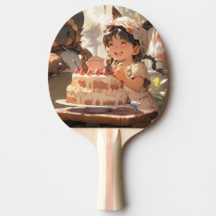 Raquette De Ping Pong Joyeux Imaginaire boulangerie Anime