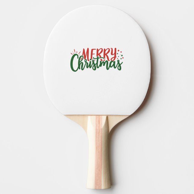 Raquette De Ping Pong Joyeux Noël (Devant)