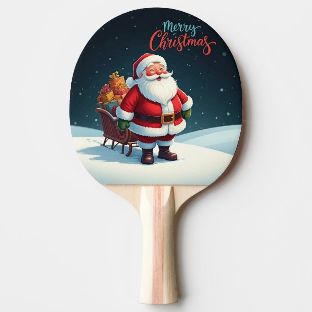 Raquette De Ping Pong Joyeux Noël (Devant)