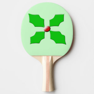 Raquette De Ping Pong Joyeux Noël Holly Ping Paddle