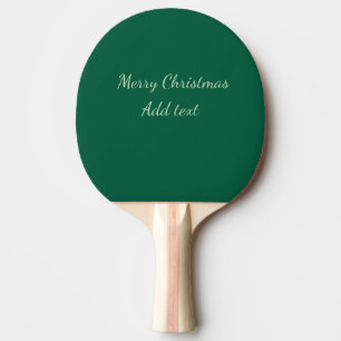Raquette De Ping Pong Joyeux Noël vert plaine solo arrière - plan vacanc