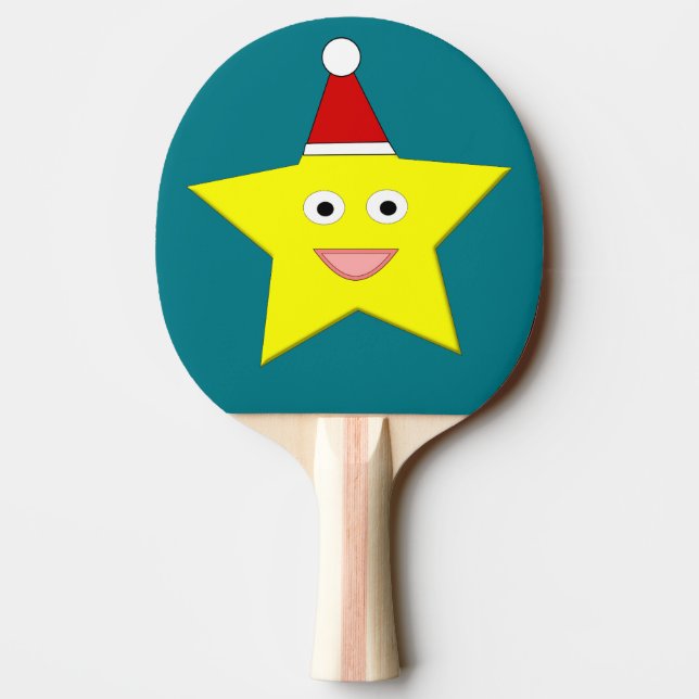 Raquette De Ping Pong Joyeux petit Noël Star Ping Pong Paddle (Dos)