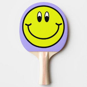 Raquette De Ping Pong Joyeux sourire face Emoji Ping Paddle