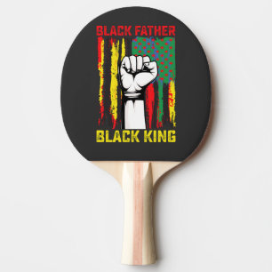 Raquette De Ping Pong Juneteenth Black Father Day Papa Roi Célébrant F