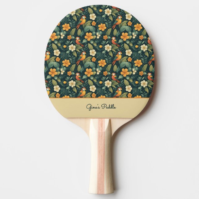 Raquette De Ping Pong Jungle de perroquets (Devant)