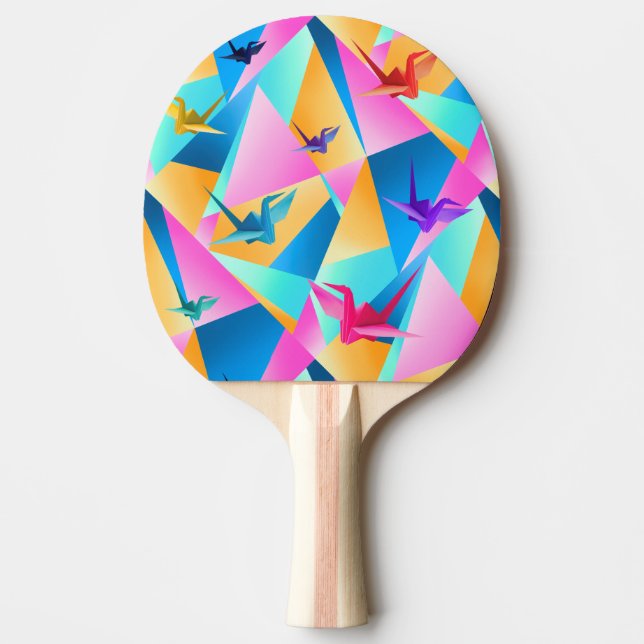 Raquette De Ping Pong Kaléidoscope d'origami (Devant)