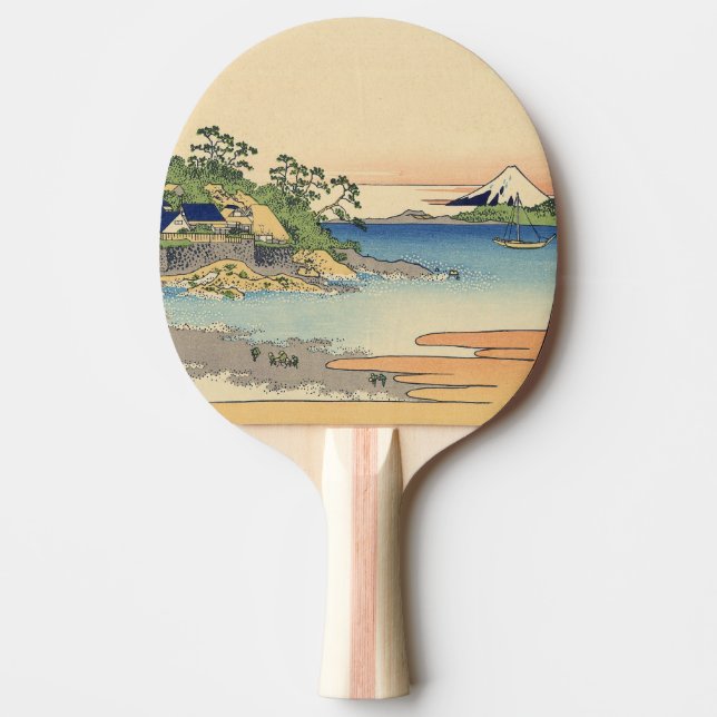 Raquette De Ping Pong Katsushika Hokusai Enoshima dans la province de Sa (Devant)