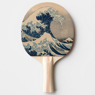 Raquette De Ping Pong Katsushika Hokusai. La Grande Vague au large de Ka