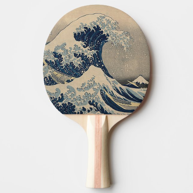 Raquette De Ping Pong Katsushika Hokusai. La Grande Vague au large de Ka (Devant)
