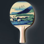 Raquette De Ping Pong Katsushika Hokusai - Umegawa dans la province de S<br><div class="desc">Umegawa dans la province de Sagami,  l'une des trente six vues du Mont Fuji - Katsushika Hokusai,  1830</div>
