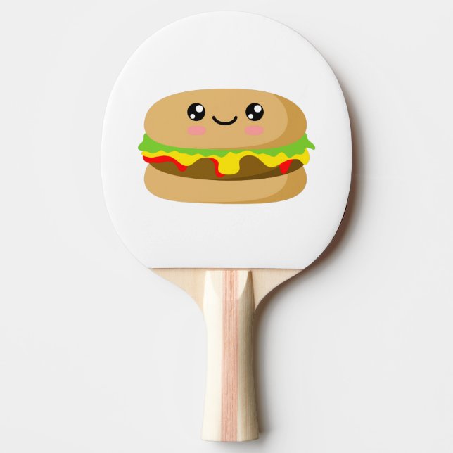Raquette De Ping Pong Kawaii Burger (Devant)