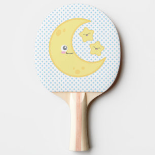 Raquette De Ping Pong Kawaii Moon et Stars Ping Pong Paddle