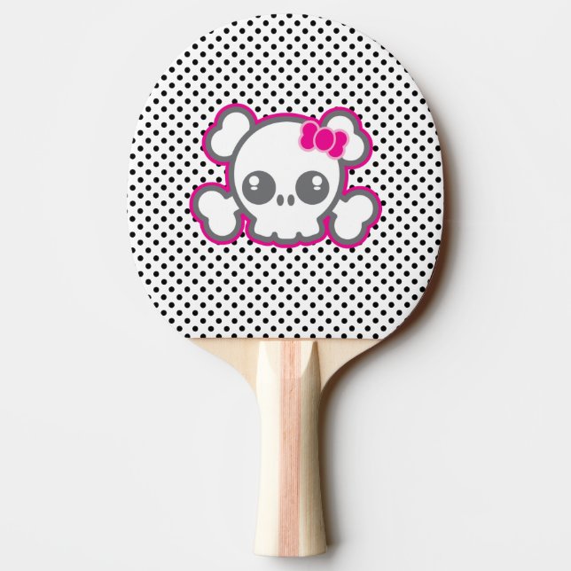Raquette De Ping Pong Kawaii Ping Pong Pull Pink Ribbon (Dos)