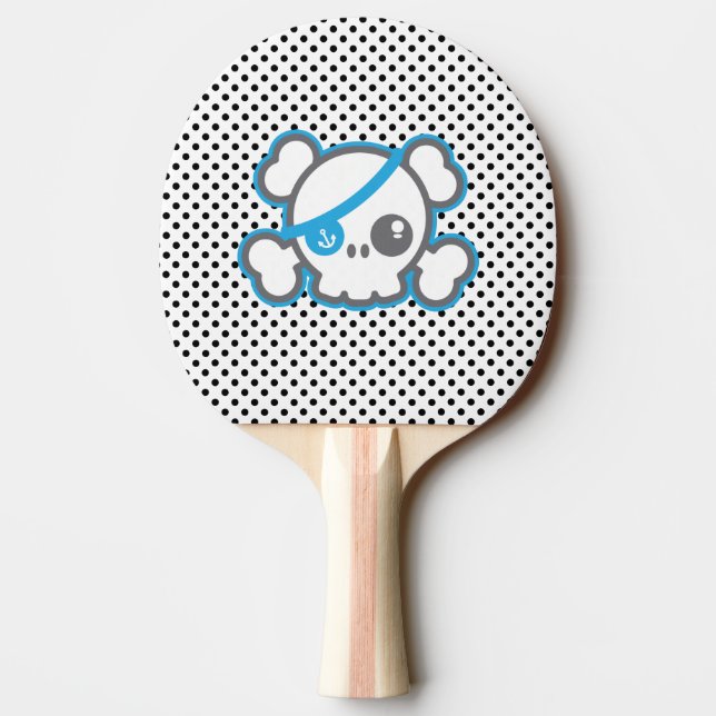 Raquette De Ping Pong Kawaii Pirate Skull Ping Pong Paddle (Dos)