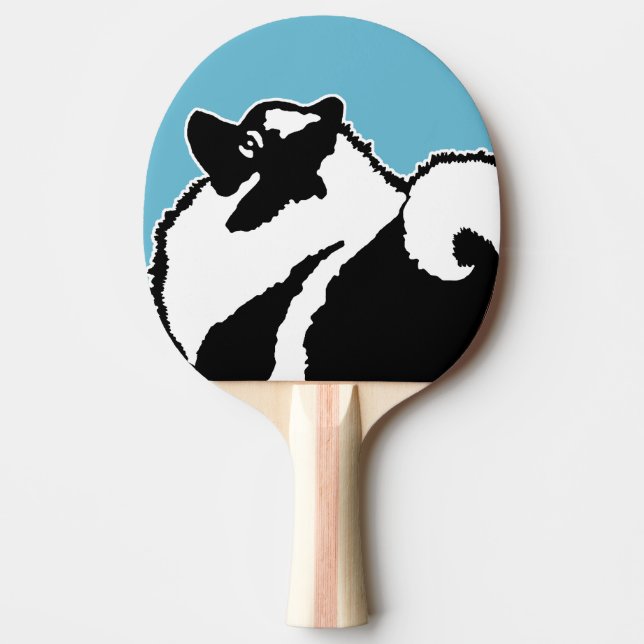 Raquette De Ping Pong Keeshond Graphics - Cute Original Chig Art (Devant)