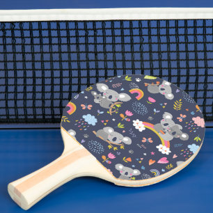 Raquette De Ping Pong Koala Rainbow Love Motif