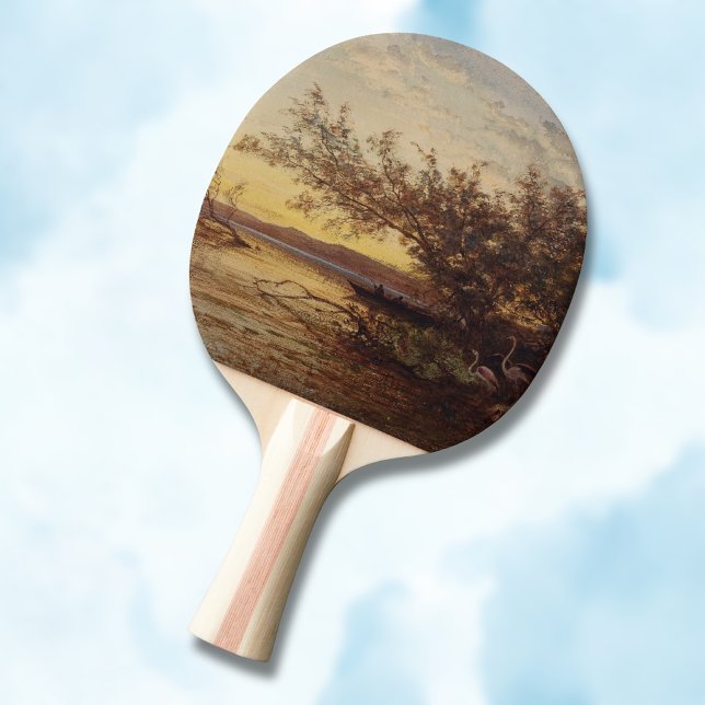 Raquette De Ping Pong La Camargue, Coucher De Soleil - Félix Ziem (Créateur téléchargé)