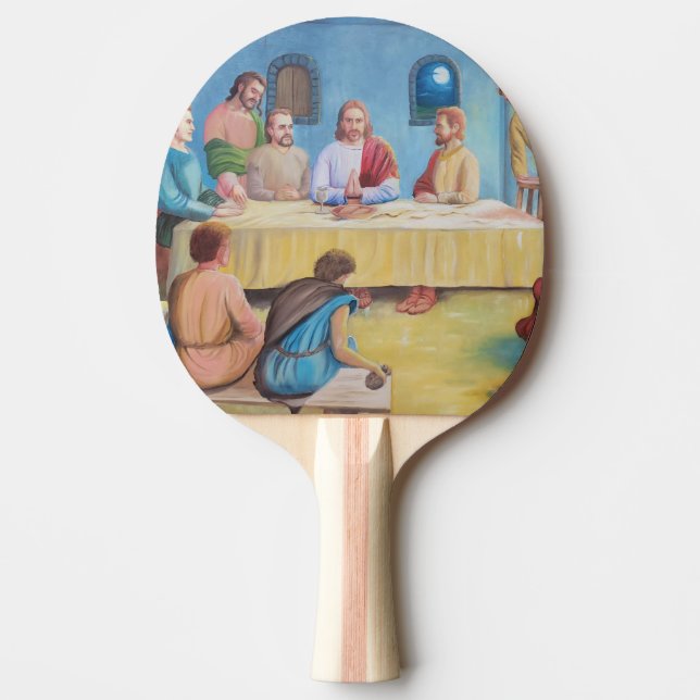 Raquette De Ping Pong La Cène : Jésus et les disciples (Devant)