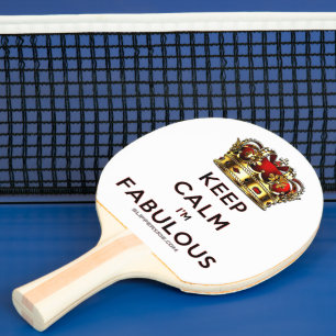 Raquette De Ping Pong La couronne dorée rouge de SlipperyJoe garde son c
