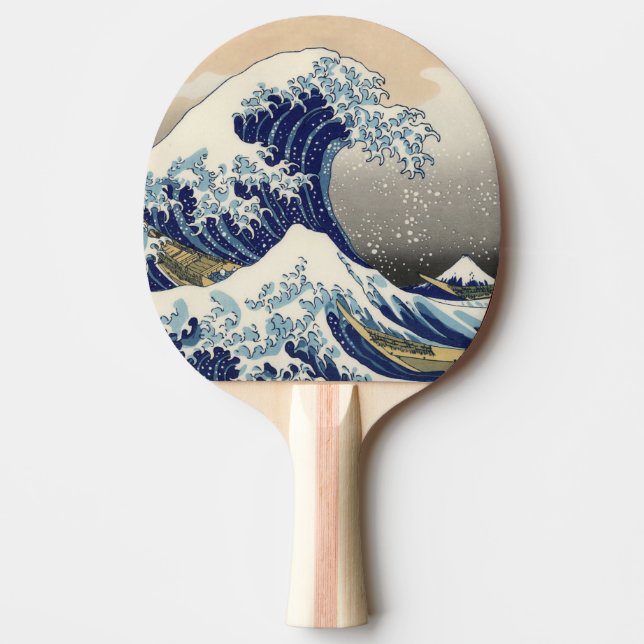 Raquette De Ping Pong La Grande Vague au large de Kanagawa Hokusai (Devant)