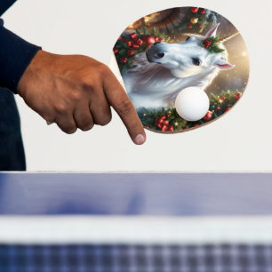 Raquette De Ping Pong « La Licorne de Noël »