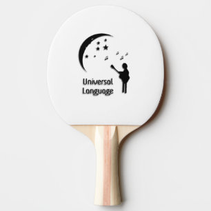 Raquette De Ping Pong La musique dans la langue universelle