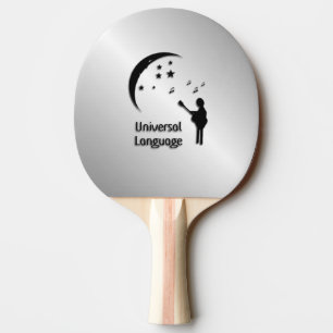 Raquette De Ping Pong La musique dans la langue universelle