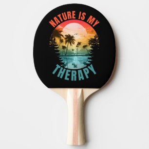 Raquette De Ping Pong La nature est mon cadeau thérapeutique d'été en pl