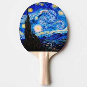 Raquette De Ping Pong La nuit étoilée par Vincent Van Gogh