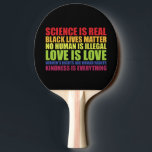Raquette De Ping Pong La science est réelle Les vies noires comptent Fie<br><div class="desc">La science est réelle Les vies noires comptent Fierté LGBT</div>