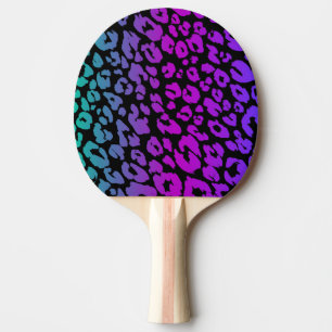 Raquette De Ping Pong La série léopard multicolore Design 1