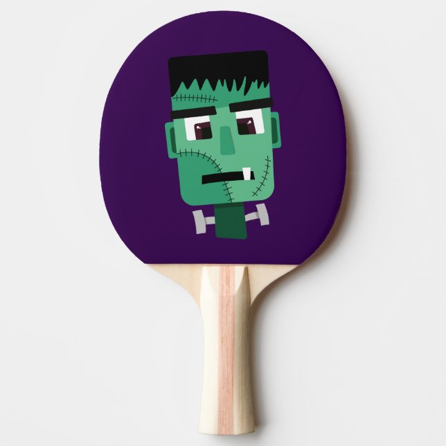 Raquette De Ping Pong La tête du monstre Frankenstein (Devant)
