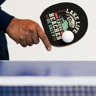 Raquette De Ping Pong La vie dans les montagnes et les lacs fait que les