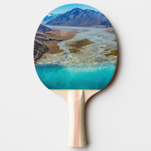 Raquette De Ping Pong Lac Tekapo et Alpes du Sud, Nouvelle-Zélande