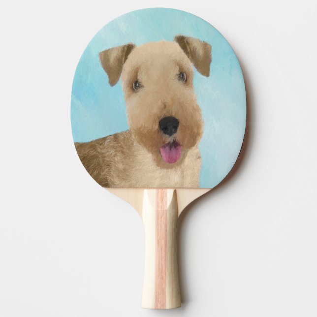 Raquette De Ping Pong Lakeland Terrier Peinture - Cute Original Chien Ar (Devant)