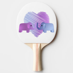 Raquette De Ping Pong L'amour des éléphants